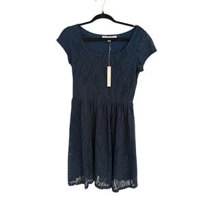 LC Lauren Conrad Navy Lace Dress (Brand new)